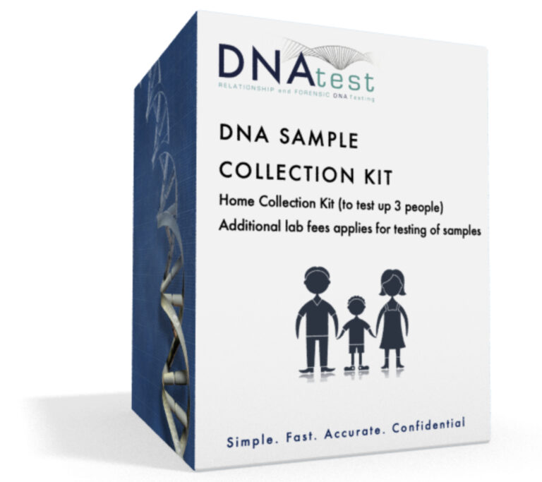 Paternity Test Sample Collection Kit – Up To Three People – DNA Test